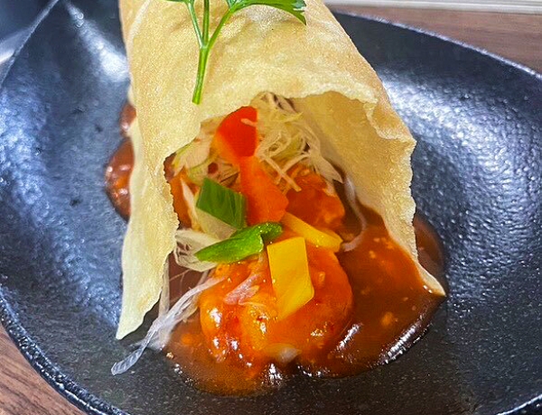 海老のチリソース ～光の旅路～